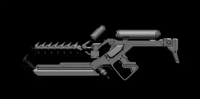 Alien gun  3d print model 3D print model