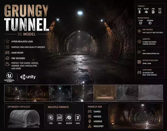 Grungy tunnel