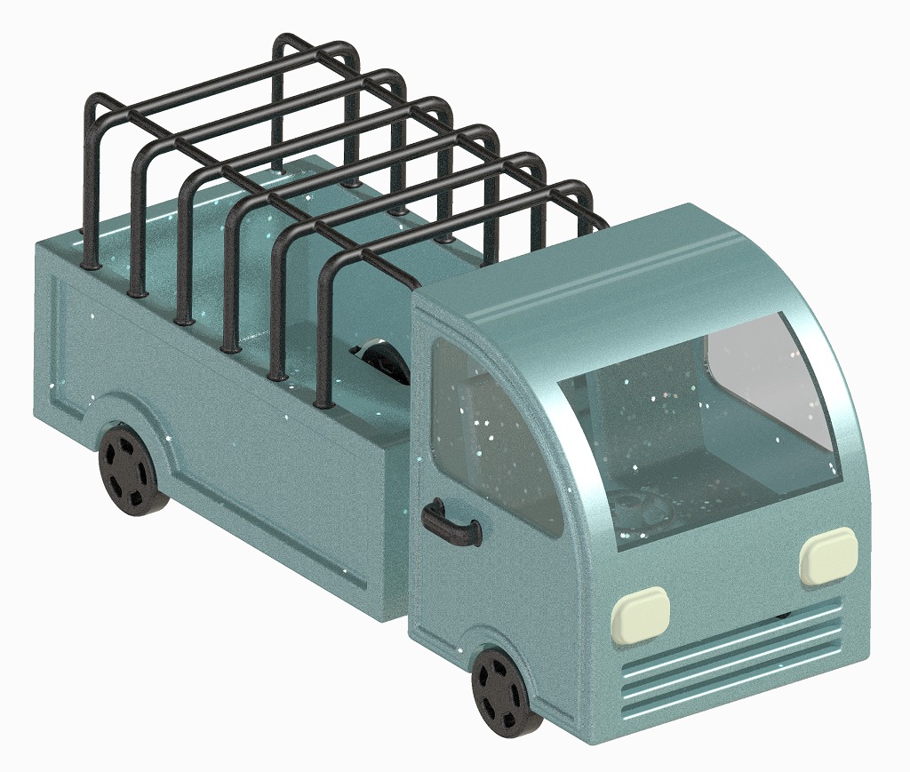 Stylish Mini Truck 3D print model_1