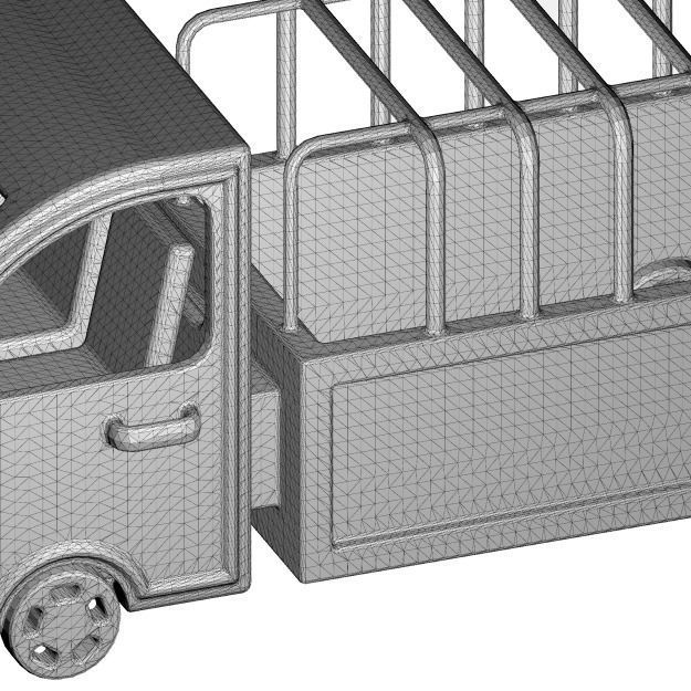 Stylish Mini Truck 3D print model_4