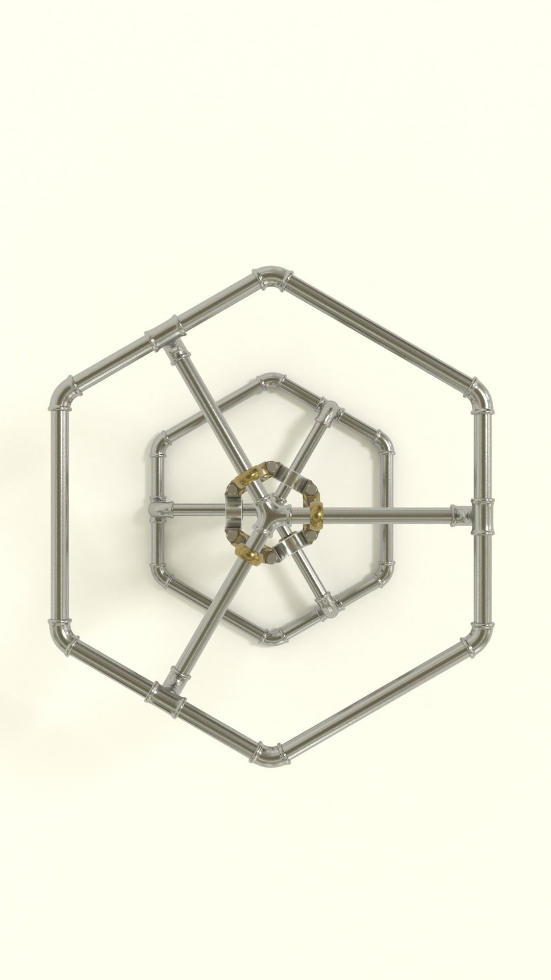 Industrial table 3D model_3