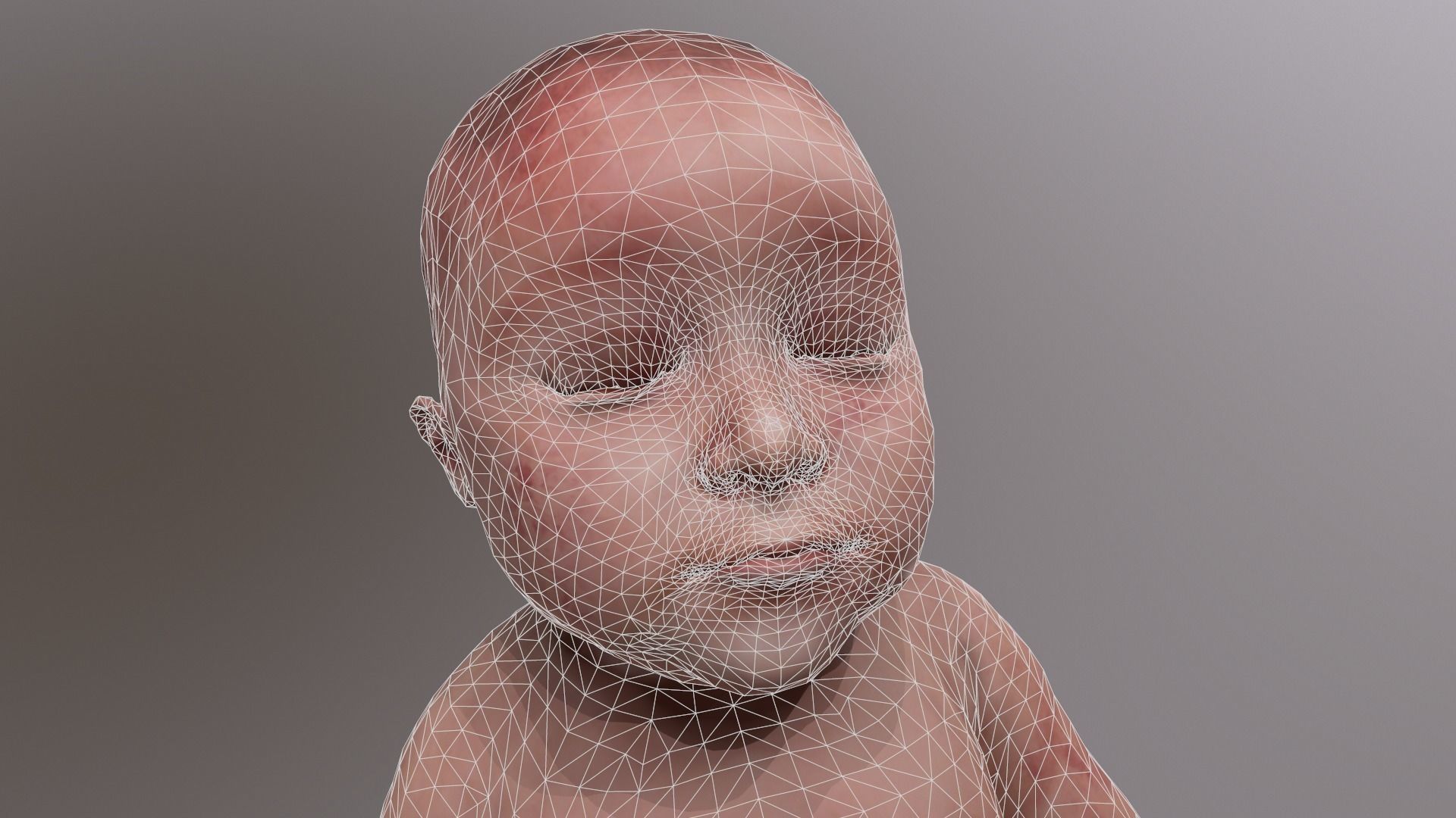 Child - baby 3D model_8