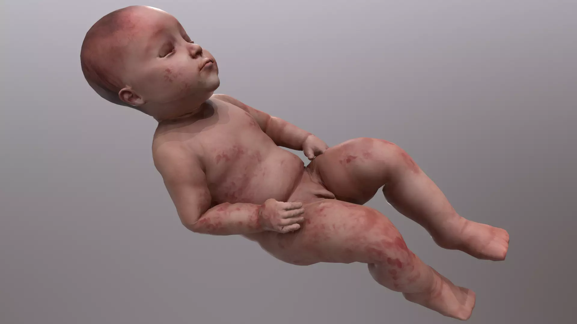 Child - baby 3D model_0