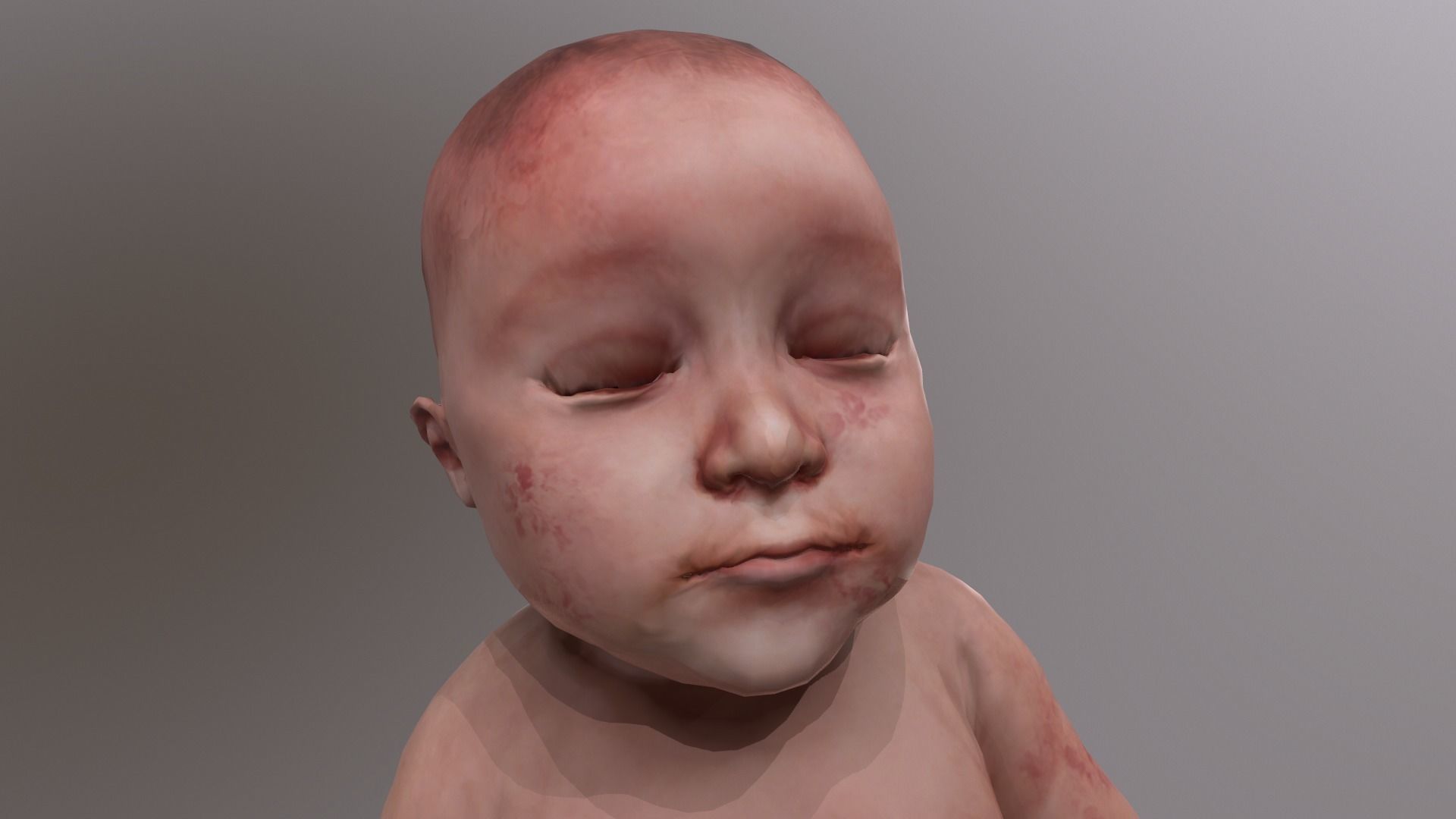 Child - baby 3D model_3