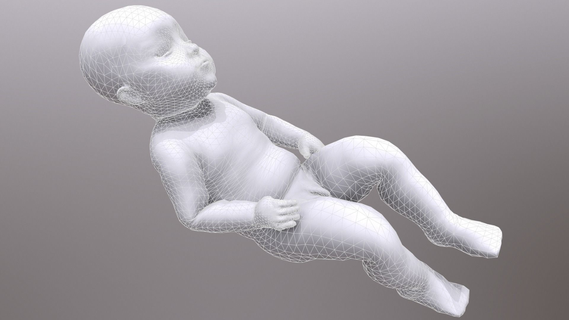Child - baby 3D model_11
