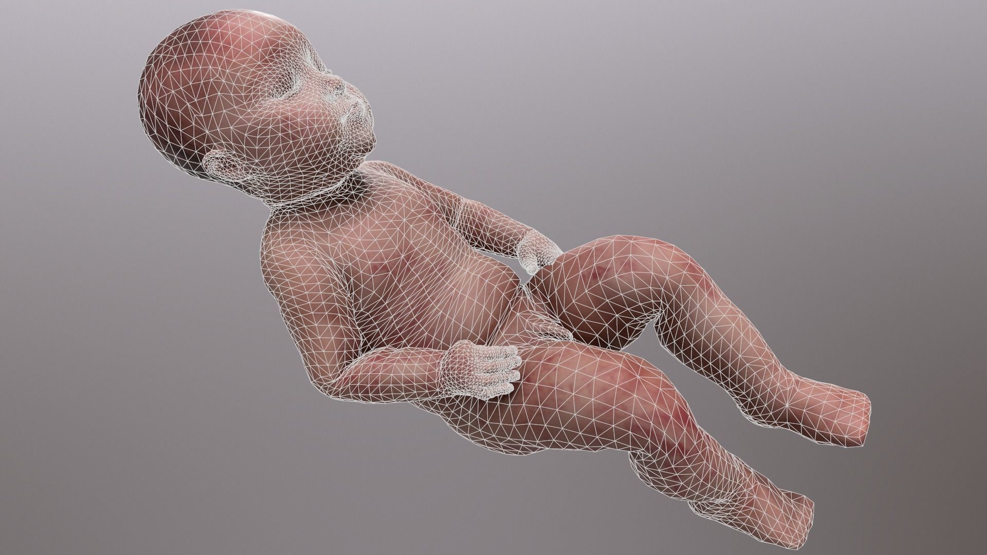 Child - baby 3D model_6