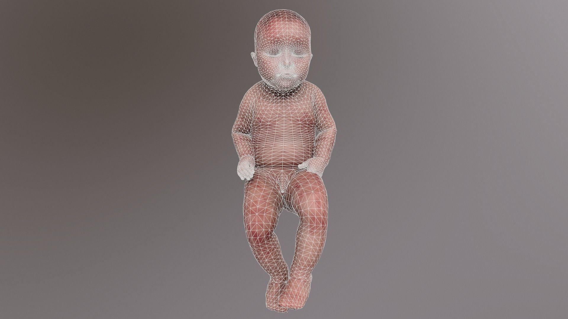 Child - baby 3D model_9