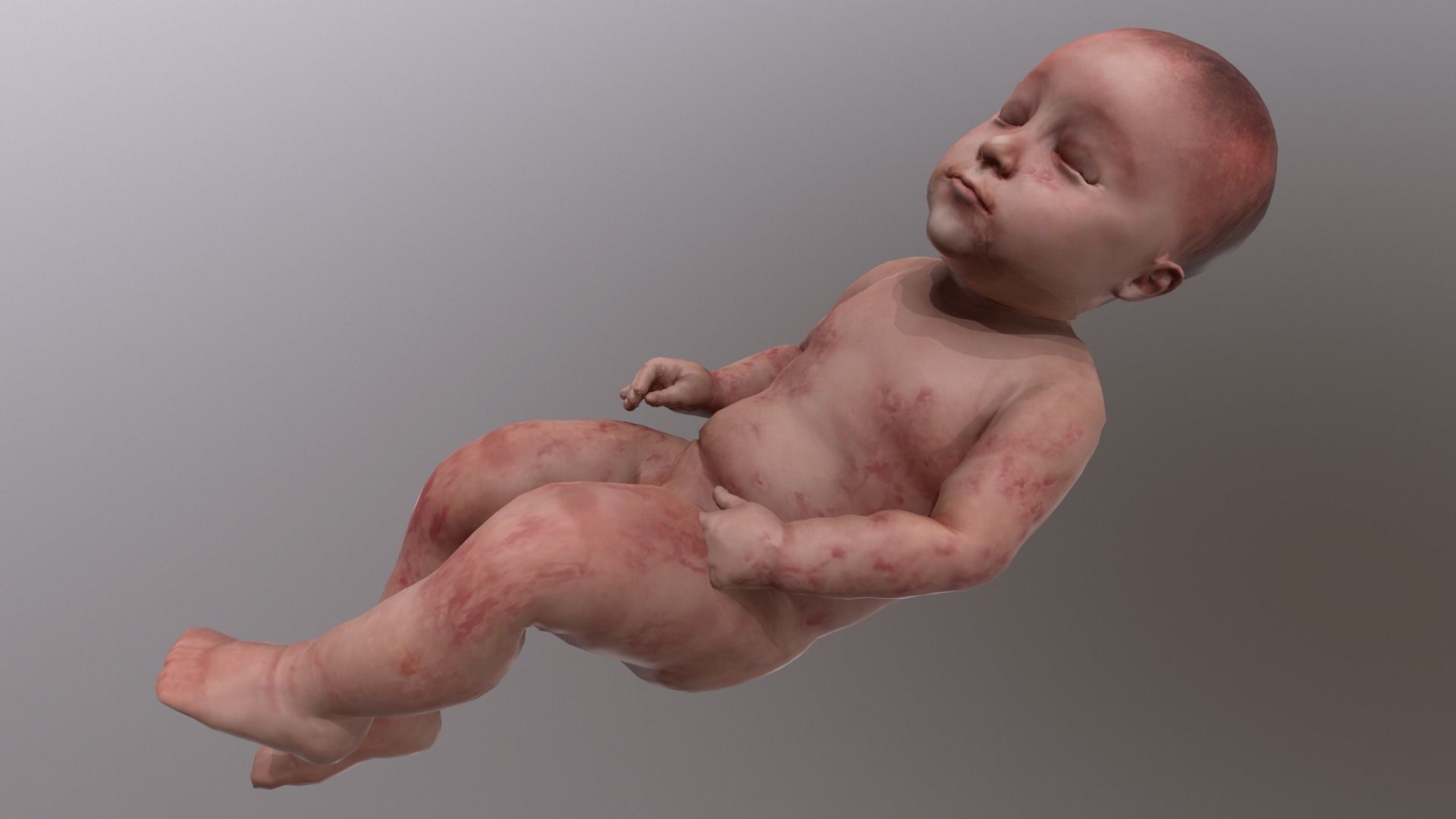 Child - baby 3D model_2