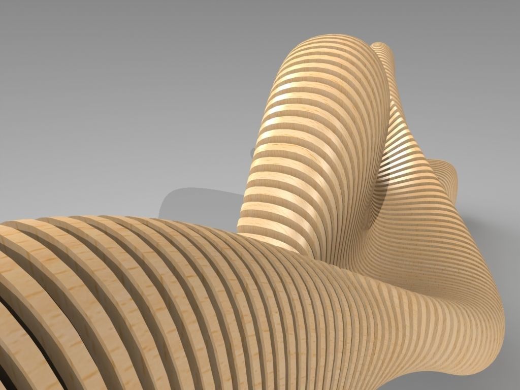 Bionics bench variant 1 3D model | CGTrader