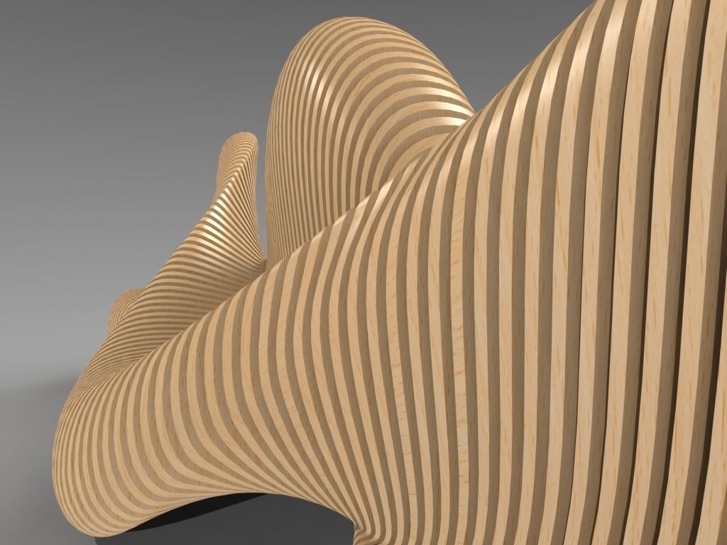 Bionics bench variant 1 3D model | CGTrader