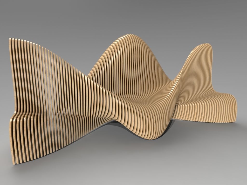 Bionics bench variant 1 3D model | CGTrader