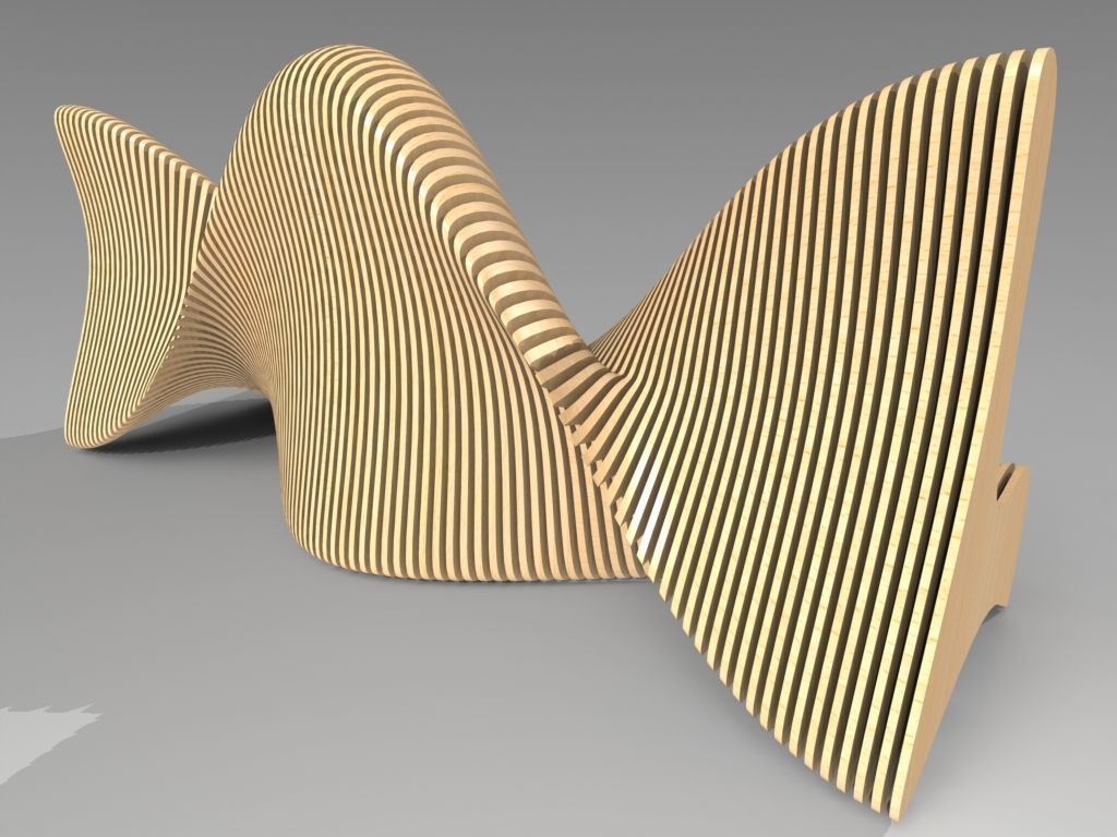 Bionics bench variant 1 3D model | CGTrader