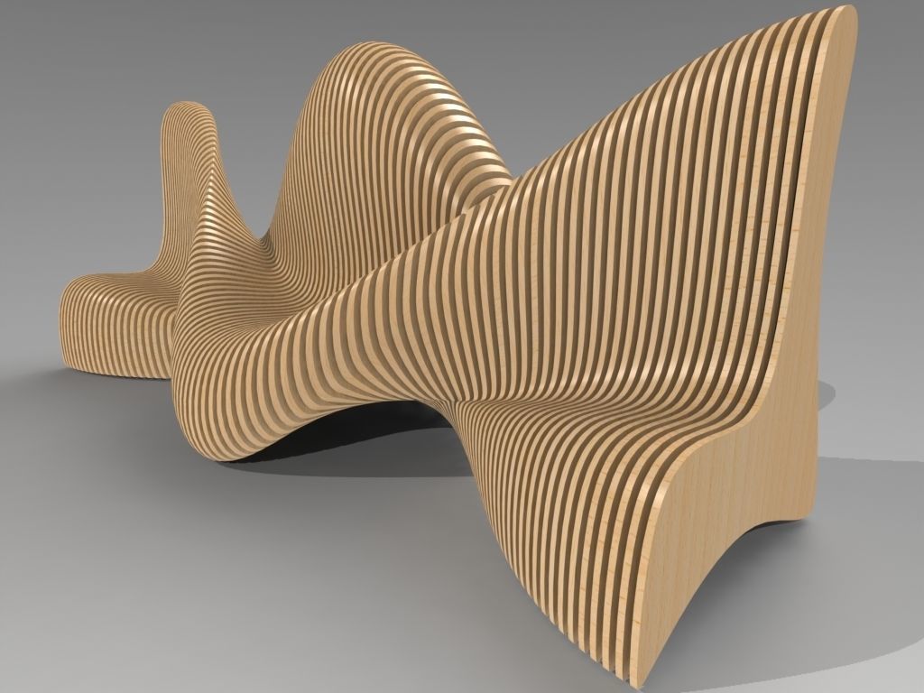 Bionics bench variant 1 3D model | CGTrader