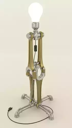 Industrial lamp 3D model