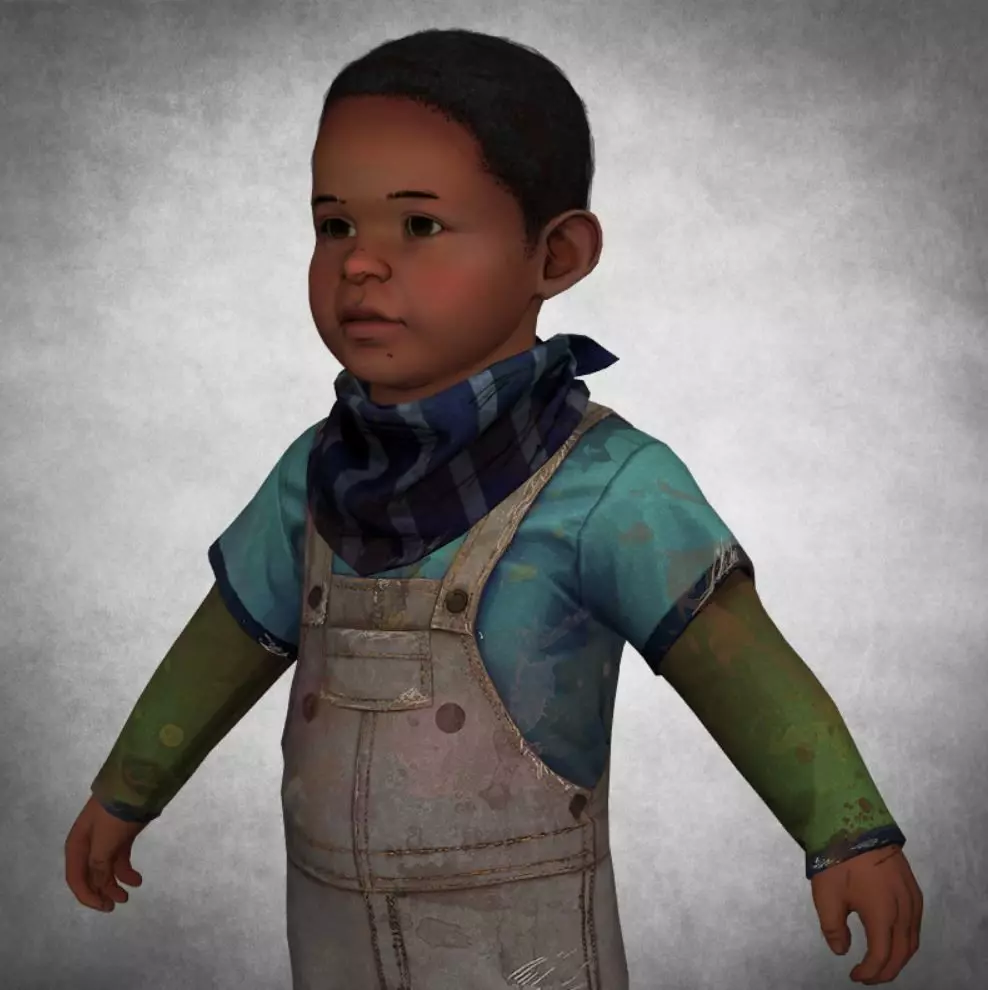 Child - Kid boy 1 3D model_0