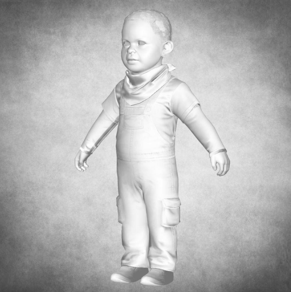 Child - Kid boy 1 3D model_6