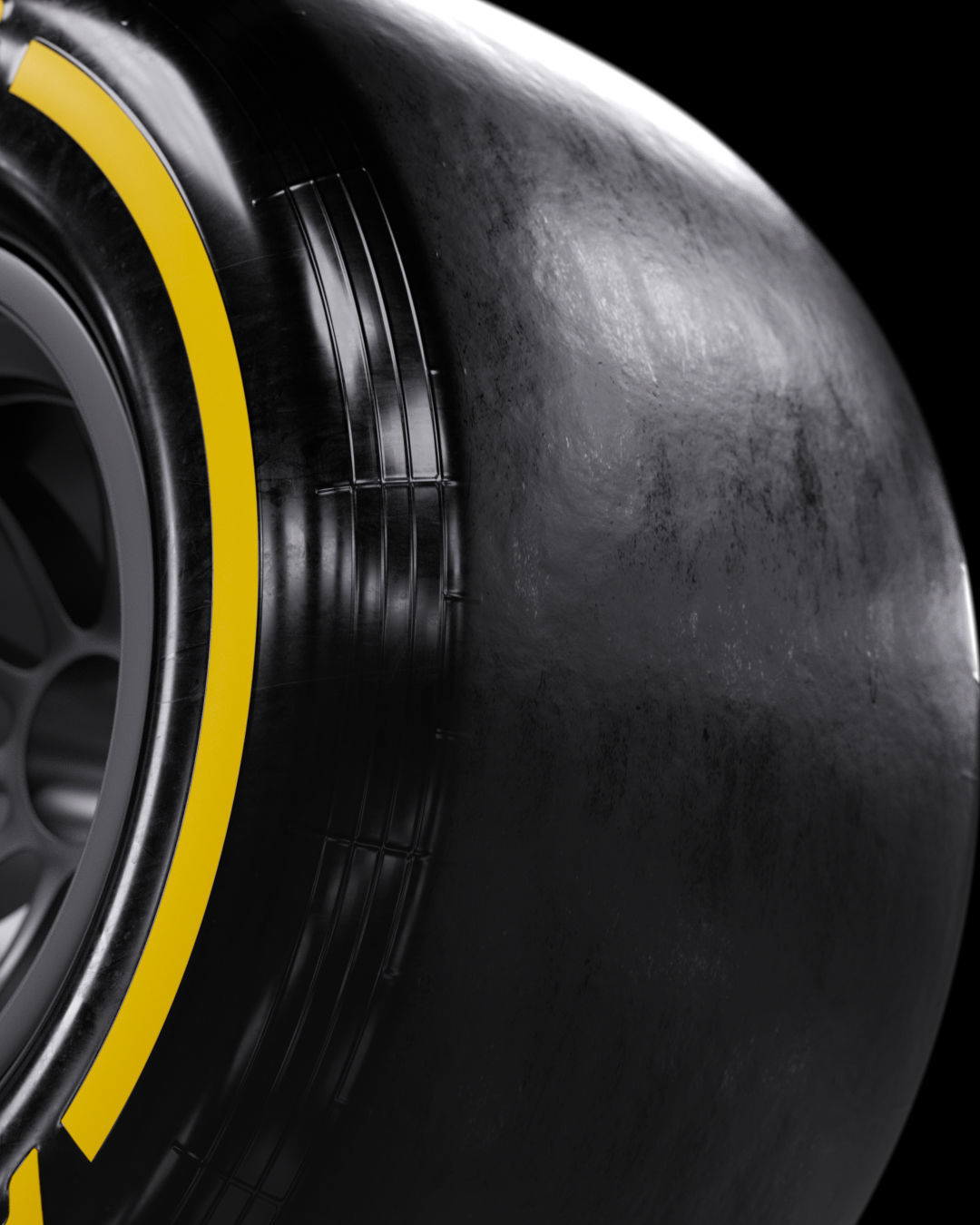 F1 Pirelli P Zero Tyres 3D model_6
