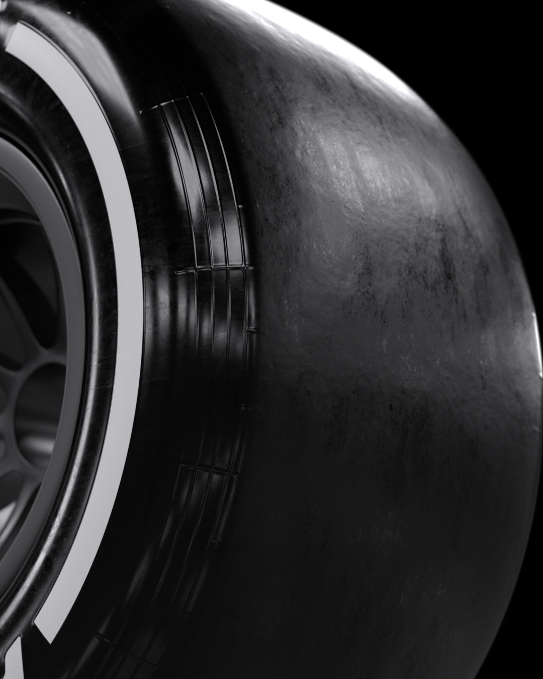 F1 Pirelli P Zero Tyres 3D model_8