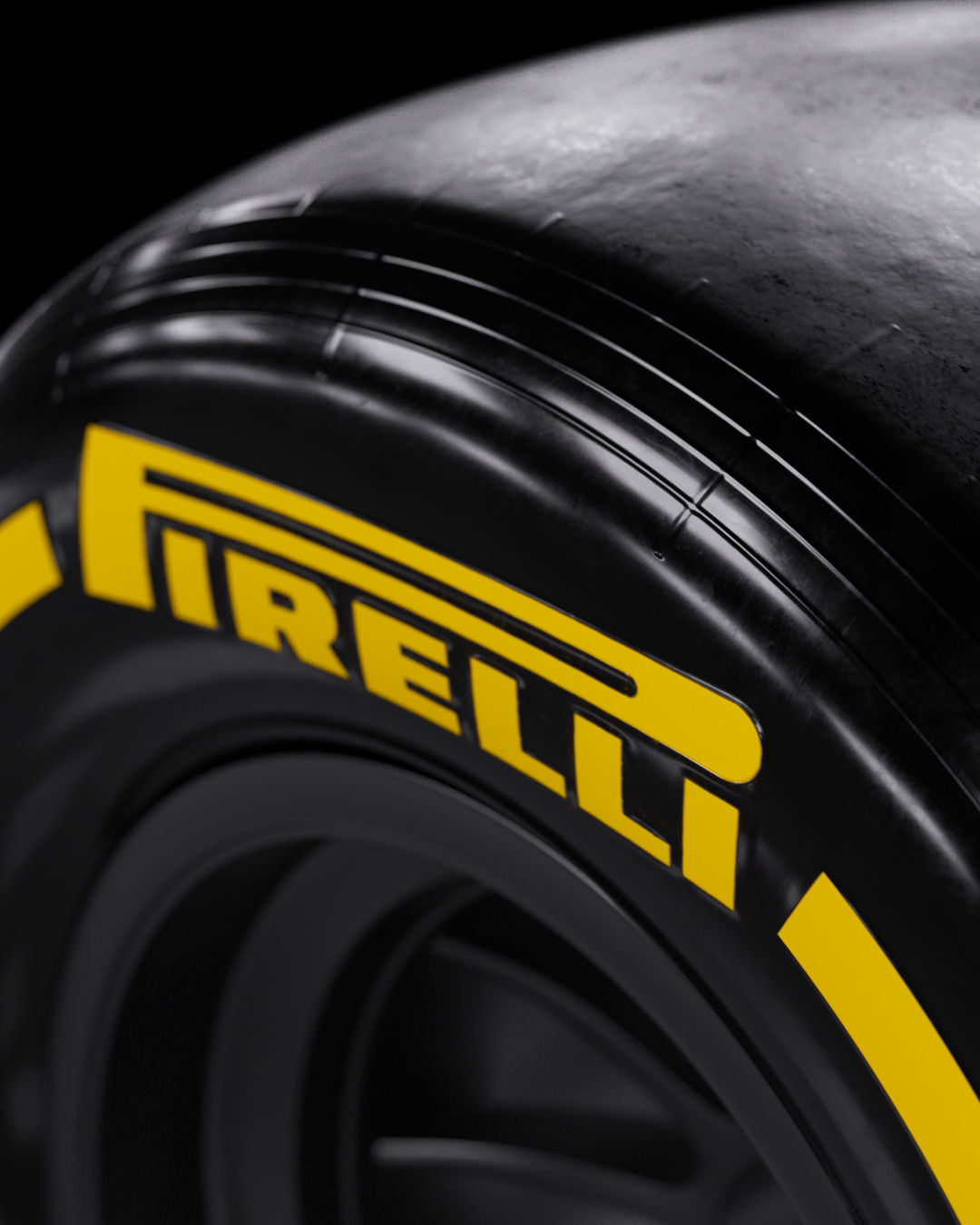 F1 Pirelli P Zero Tyres 3D model_3