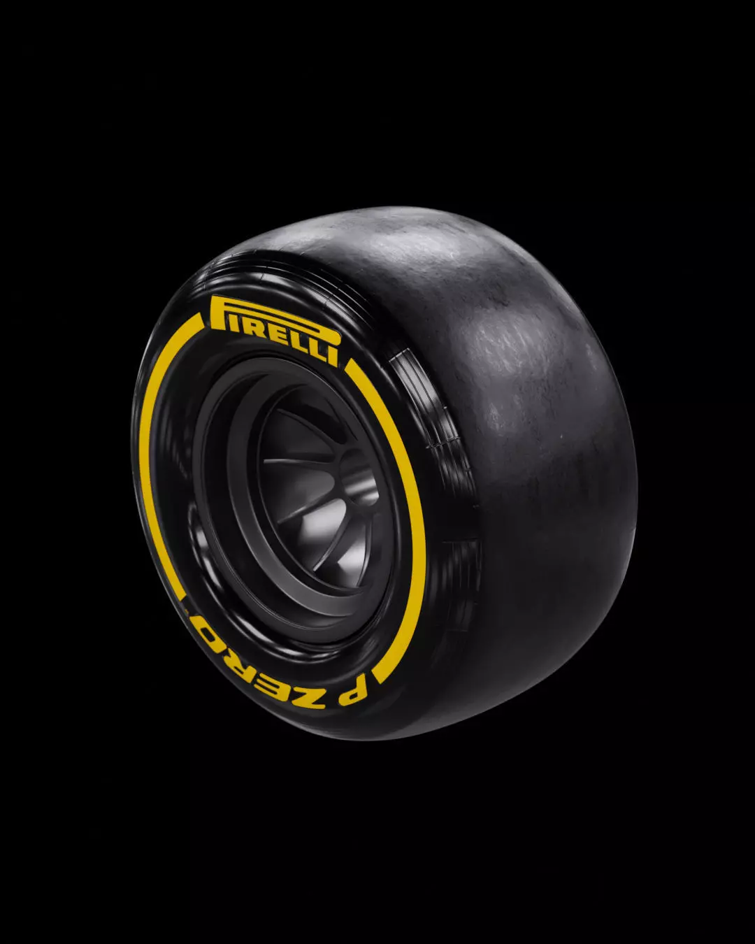 F1 Pirelli P Zero Tyres 3D model_0