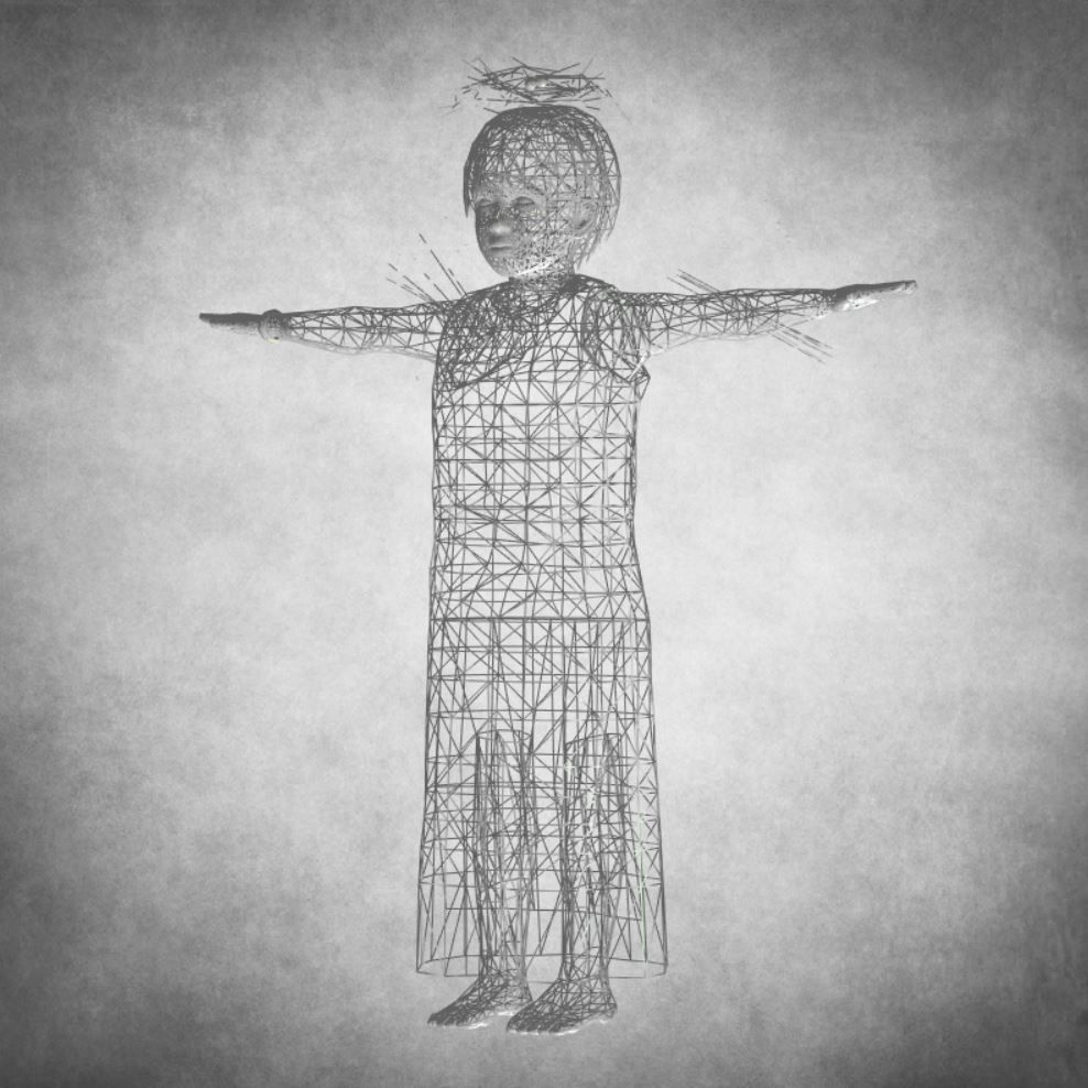 Child - angel 3D model_6