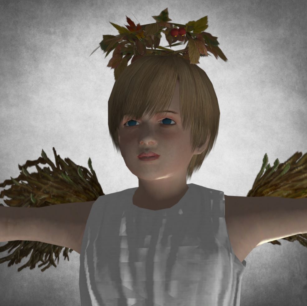 Child - angel 3D model_8