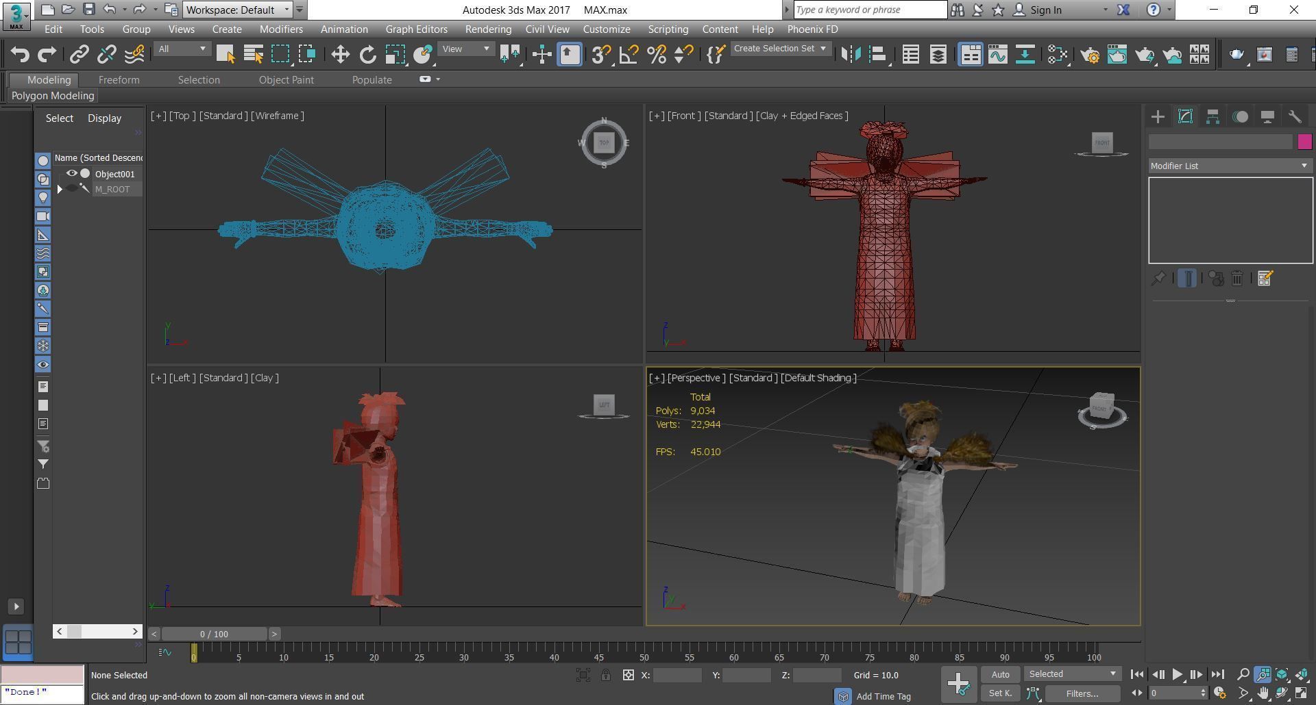 Child - angel 3D model_9
