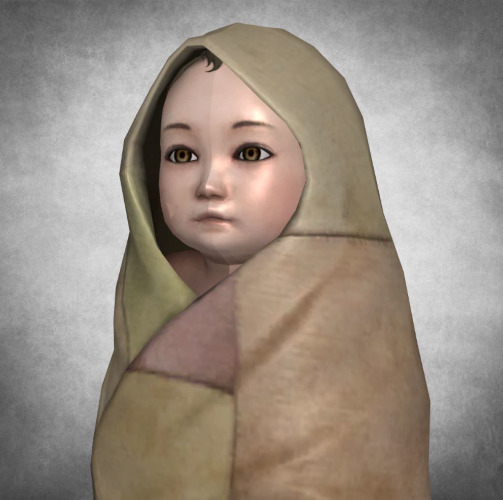 Child - baby 3 3D model_7