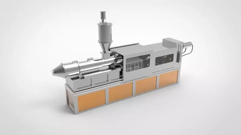 Injection Machine 3D model_0