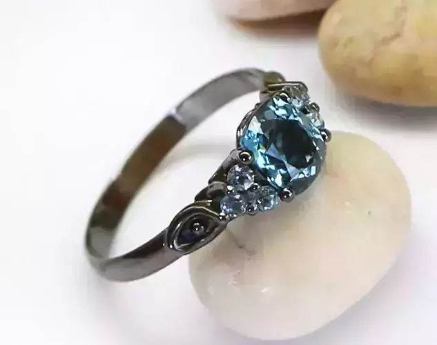 A compact ring for cushion cut stone - Printable jewelry ring