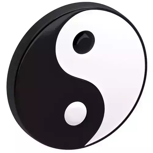 Yin Yang Symbol 3D model