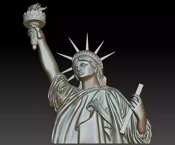 Statue of Liberty bas-relief 3D print model