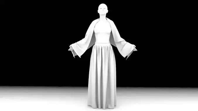 Real Woman With Cloth