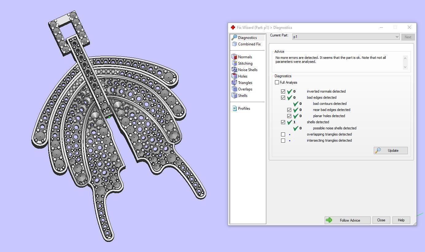 Butterfly pendant 3D print model_6