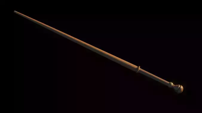 Low Poly Madam Pomfrey wand from Harry Potter Low-poly 3D model