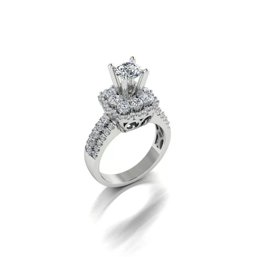 ring diamond Hong Kong 3D print model