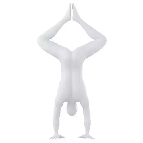 Male mannequin standing on hands 124
