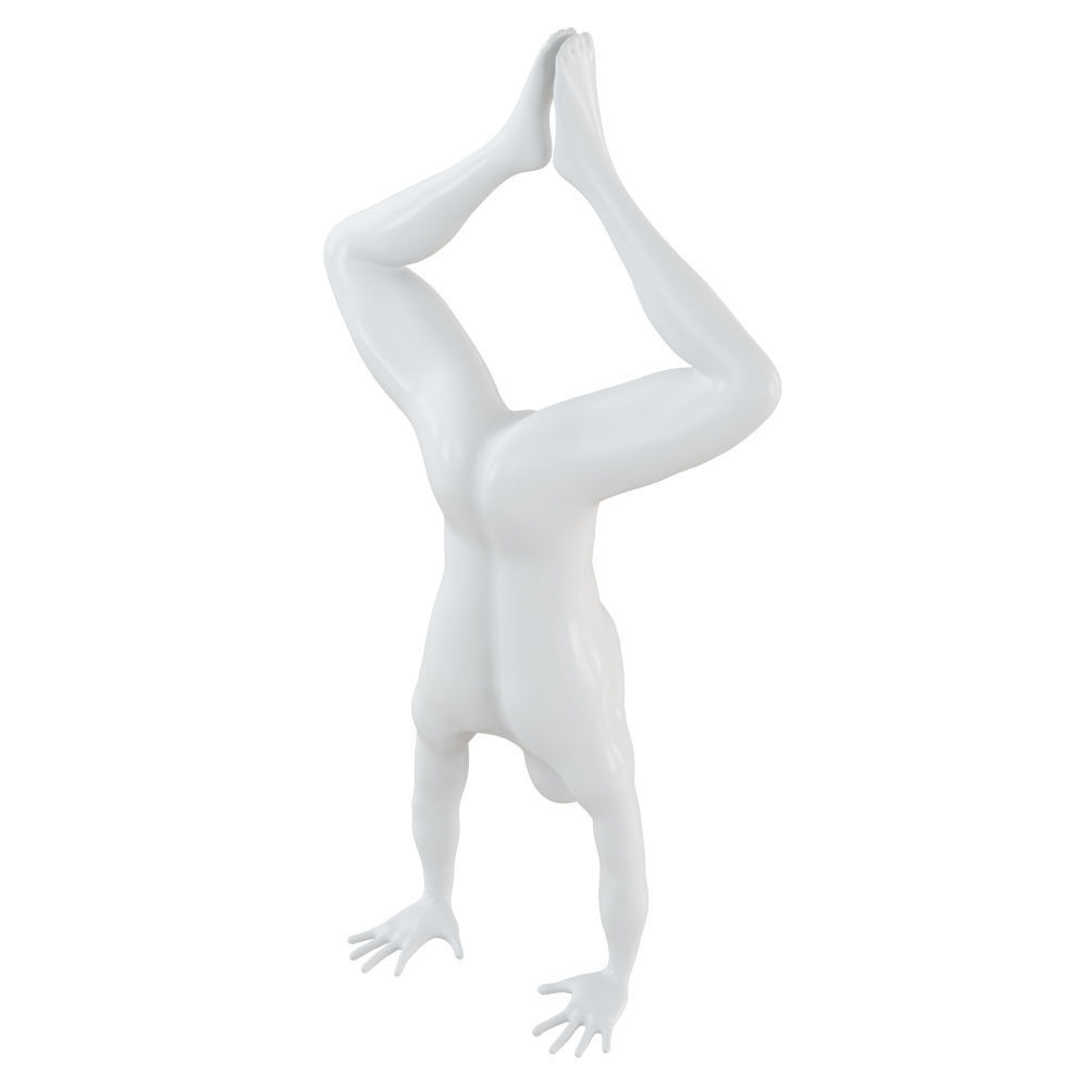 Male mannequin standing on hands 124 3D model_2