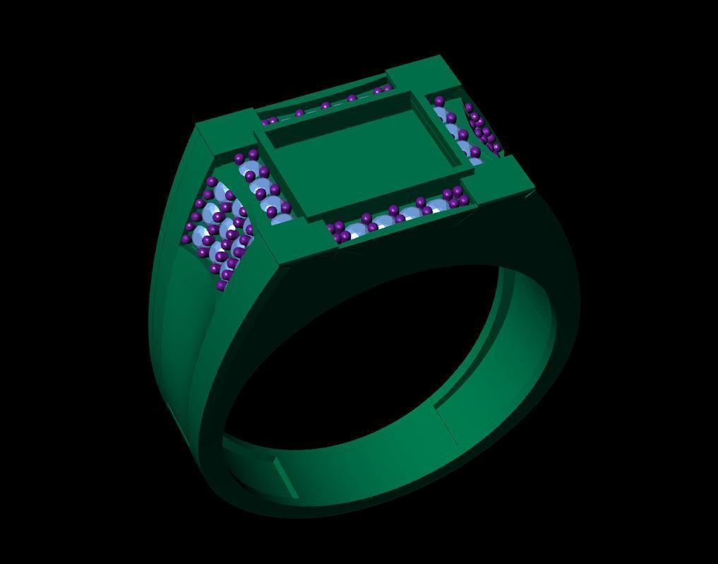 MEN RING 3D print model_1