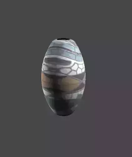 Vase model Low-poly 3D model