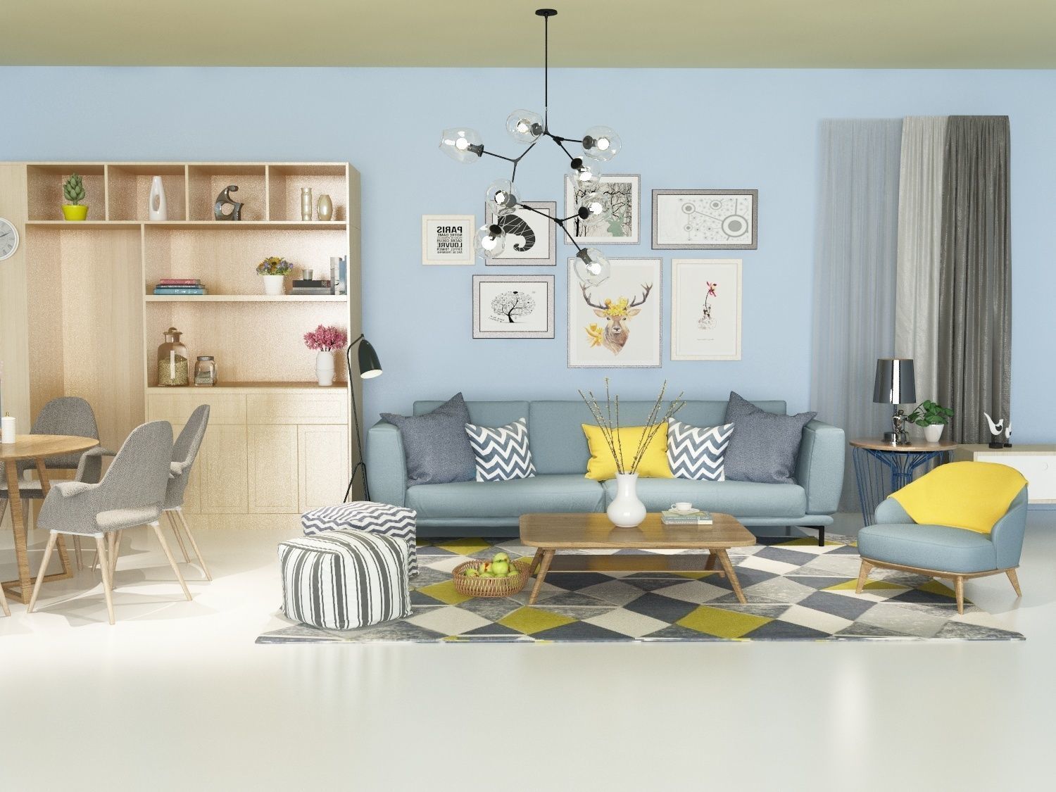 Design Set 2 - Furniture 3D model 3D model_7