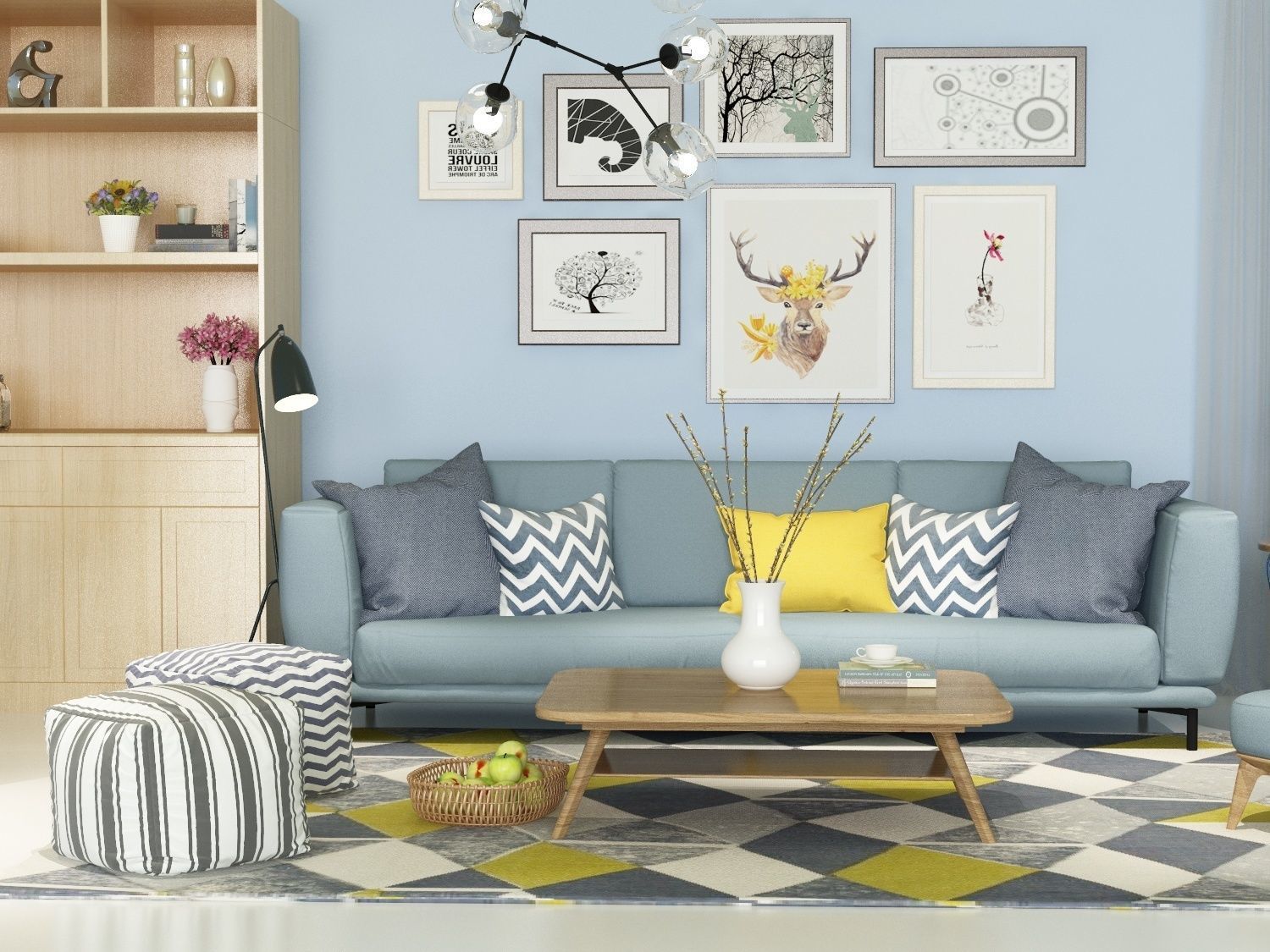 Design Set 2 - Furniture 3D model 3D model_11