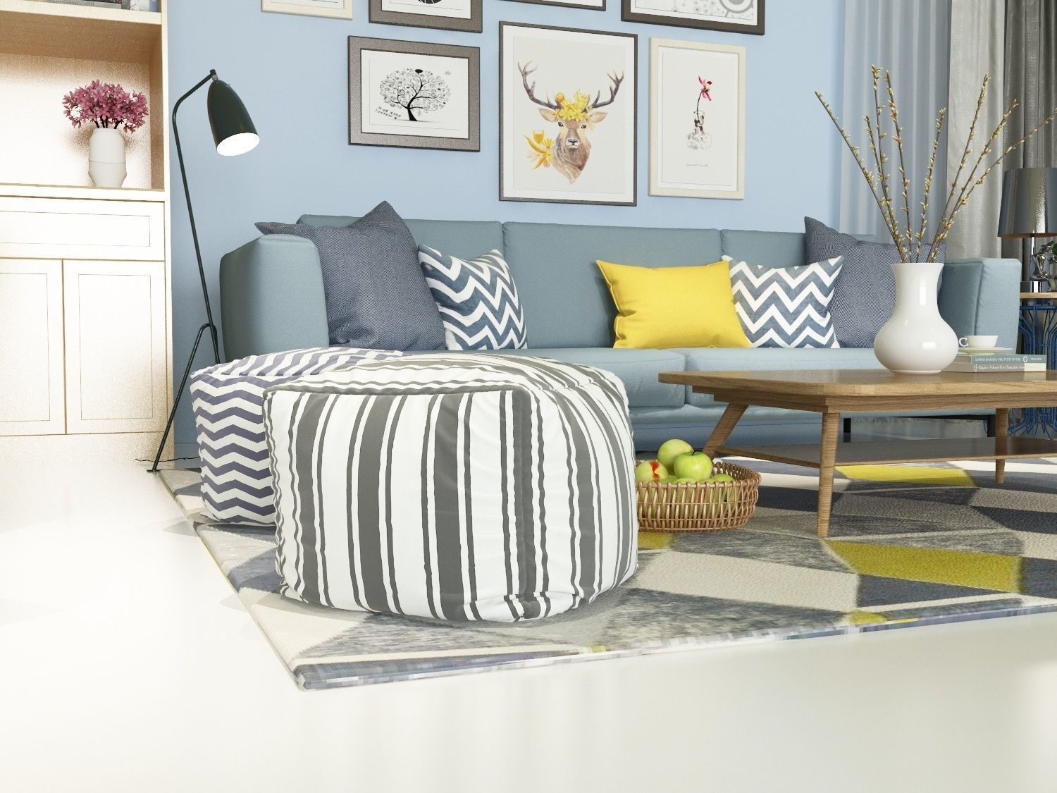 Design Set 2 - Furniture 3D model 3D model_1