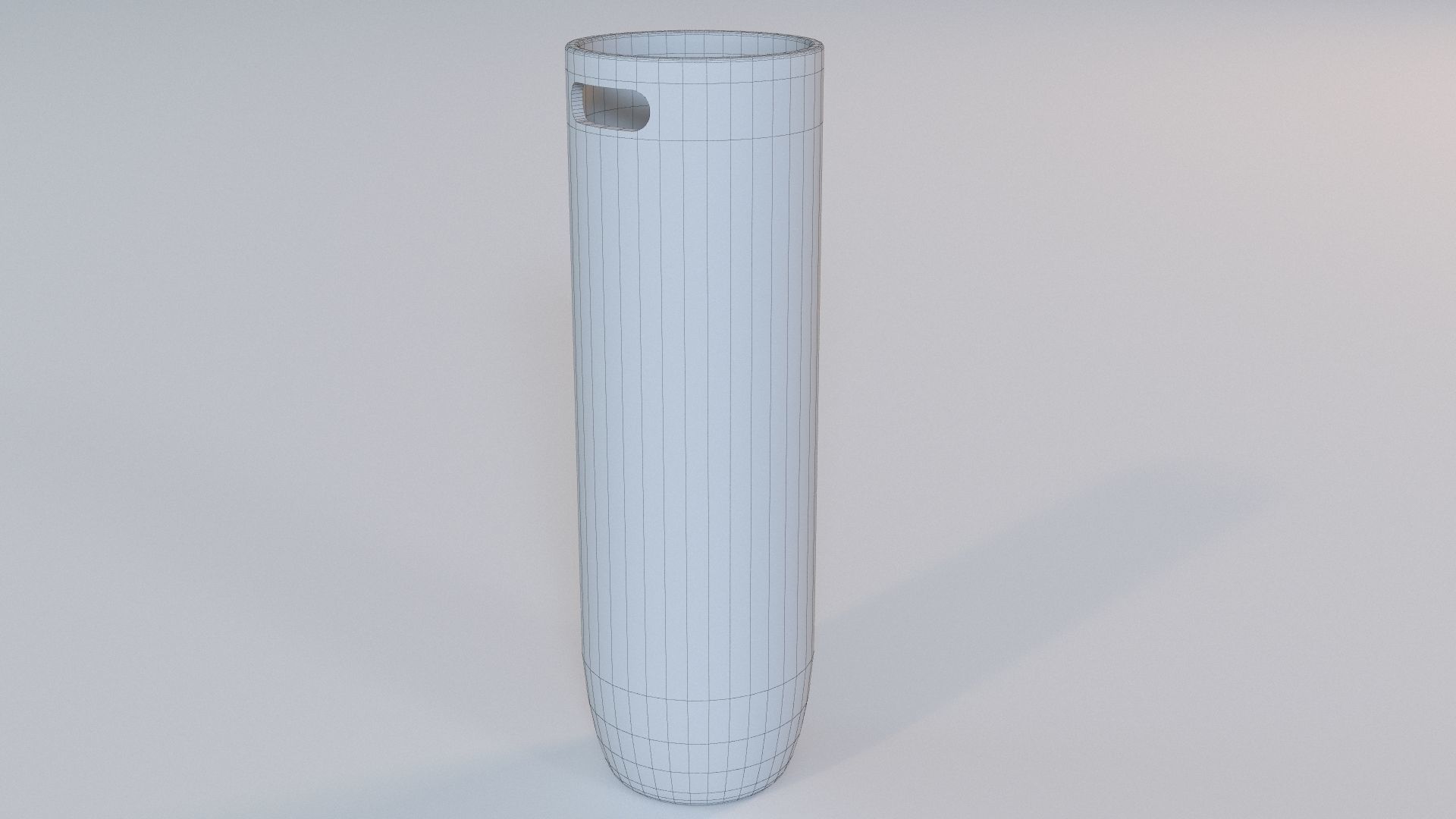Large Zion Ceramic Vase In Grey And White 3D model_4