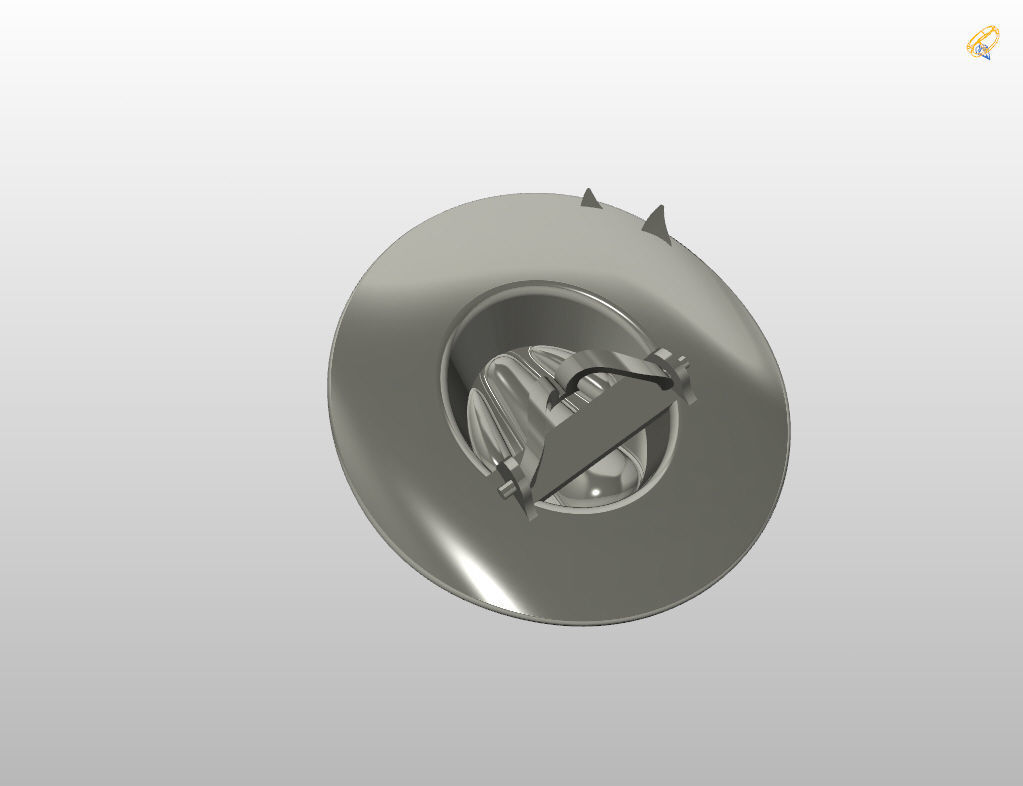 Pendant tie cowboy hat  3D print model_18
