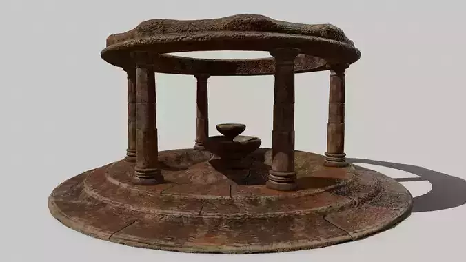Altar Set wooden wheel