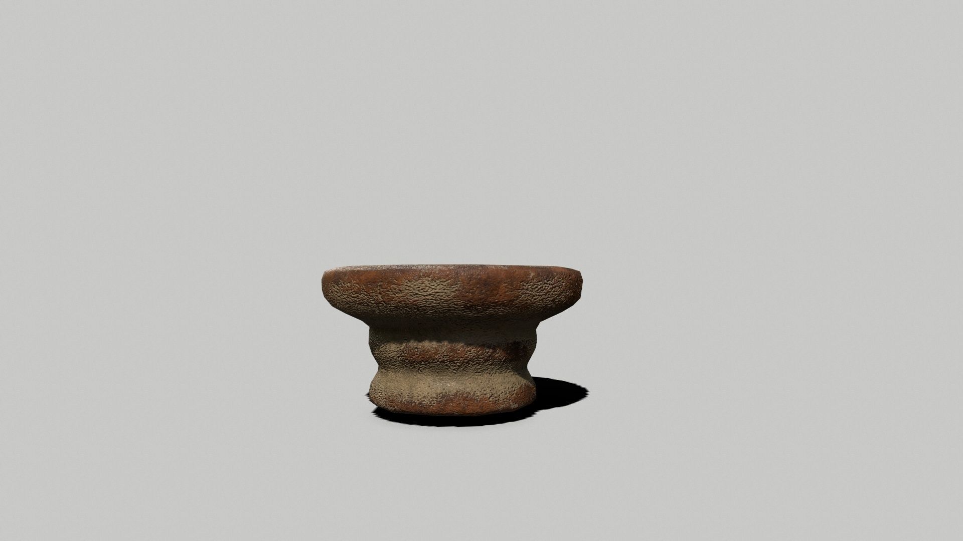 Altar Set wooden wheel Low-poly 3D model_13