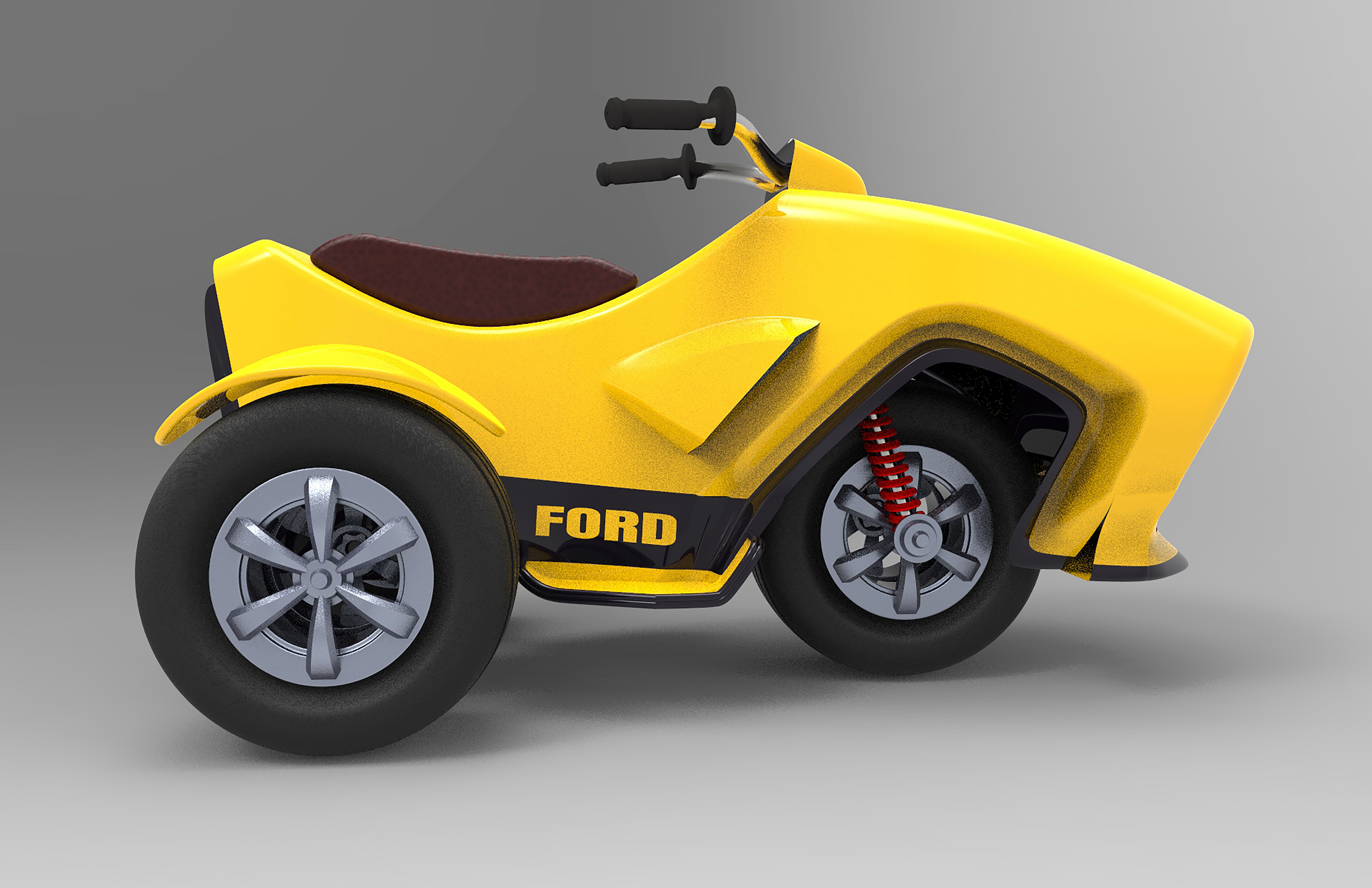 Motor Concept Car 2 3D model_2