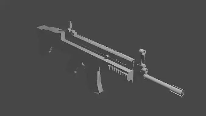 Scar L Low Poly Model ar - rifle