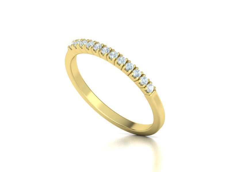 Diamond Ring Stackable Ring 3dmodel 3D print model_10